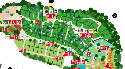 plan camping tente